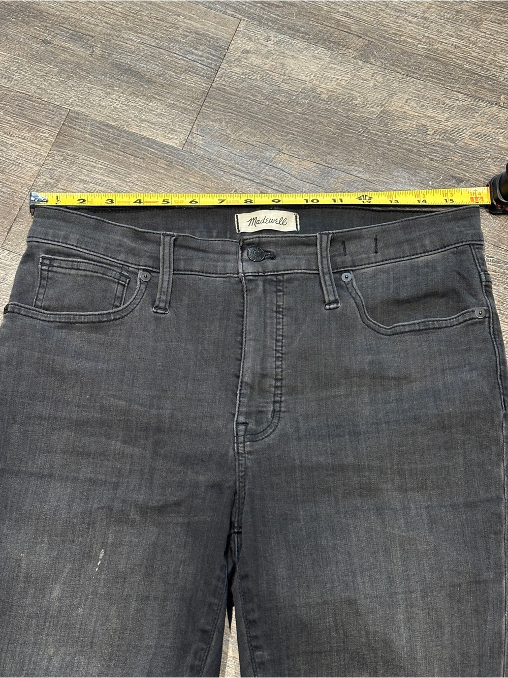 Madewell Black 9” Mid-Rise Skinny Jeans Size 30 - Picture 3 of 15